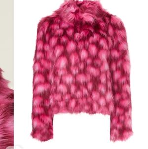 Pink Faux Fur Women's Jacket